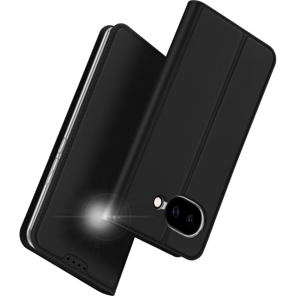 Etui z klapką, portfelowe, Dux Ducis Skin Pro do Google Pixel 10a, czarne